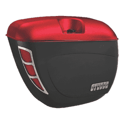 Studds 100 Cc Safari Box With Universal Fitments Cherry Red