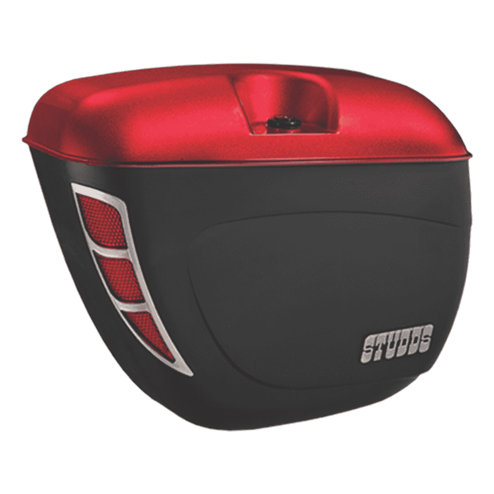 Studds 100 Cc Safari Box With Universal Fitments Cherry Red