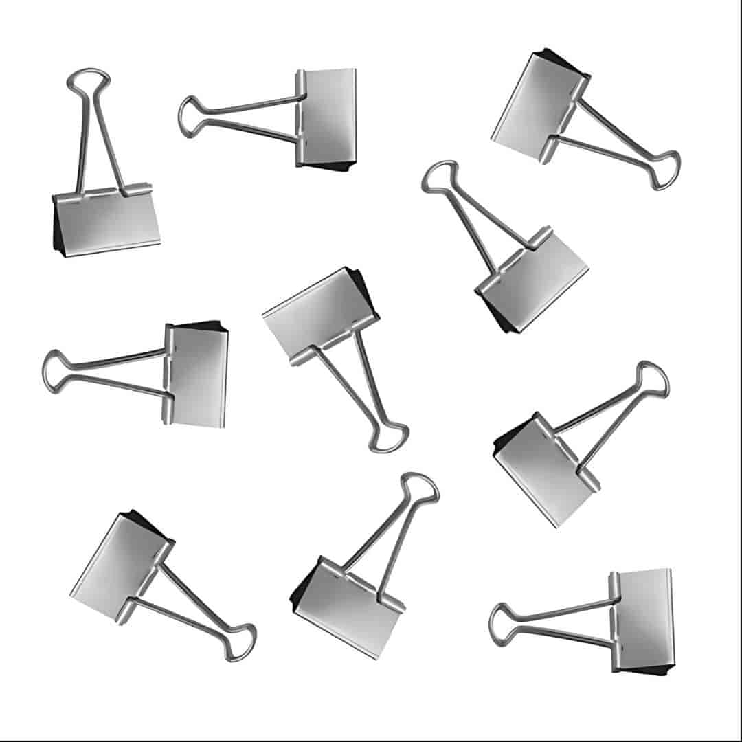 Music 555 51mm Silver Binder Clip | Strong and Durable Clips